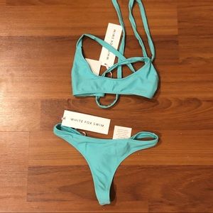 White fox bikini set brand new with tags